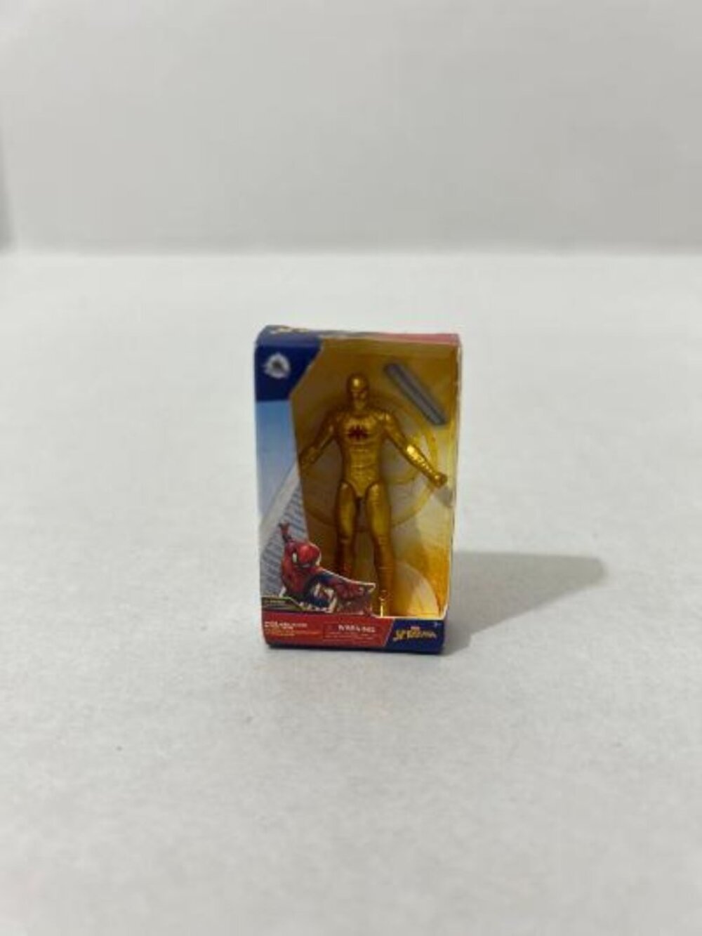 Marvel Spider-Man Gold Plastic Action Figure Comic Book Heroes *Mini Brand* RARE